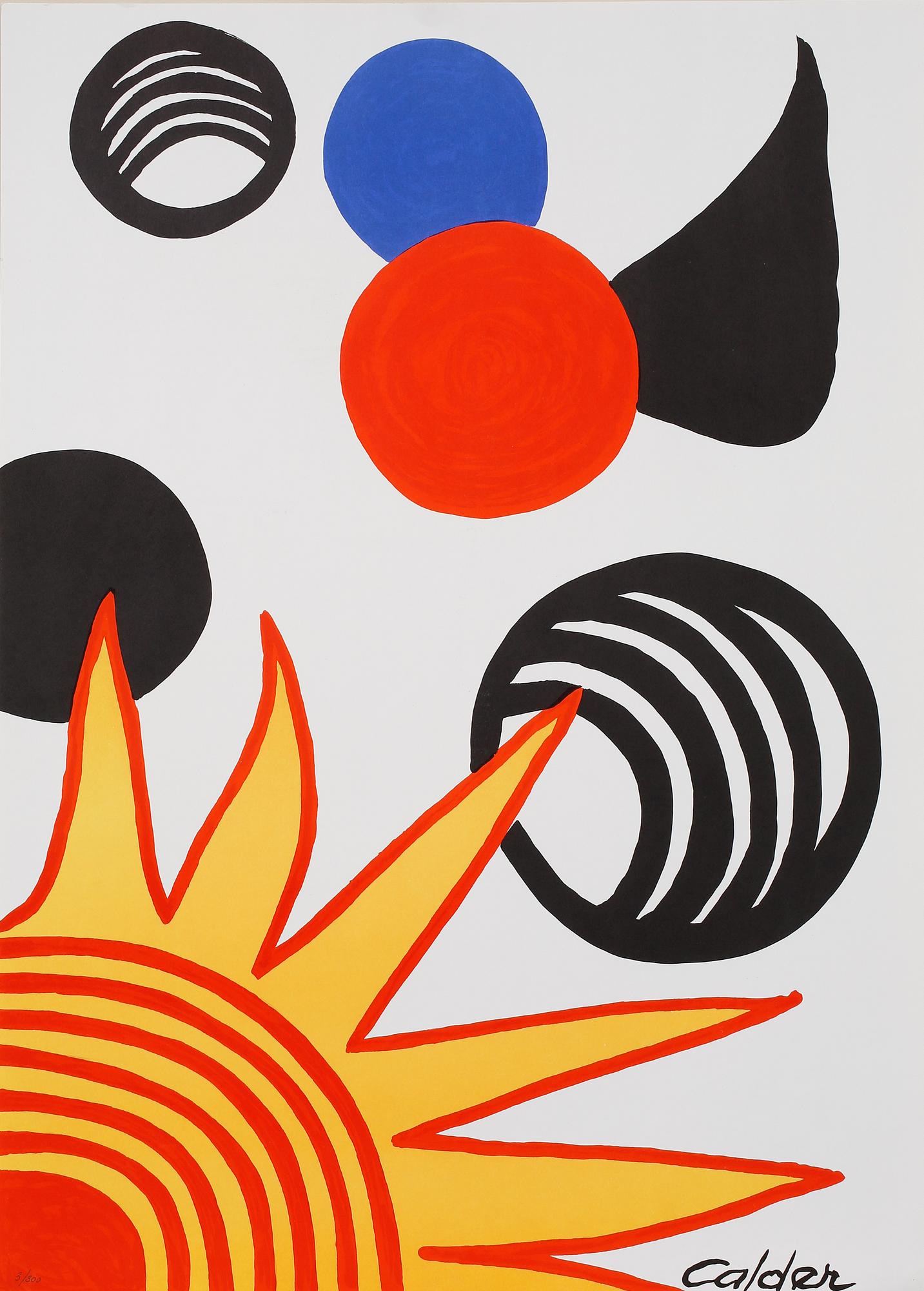 ALEXANDER CALDER, färgseriegrafi, signerad i trycket, numrerad 3/300.