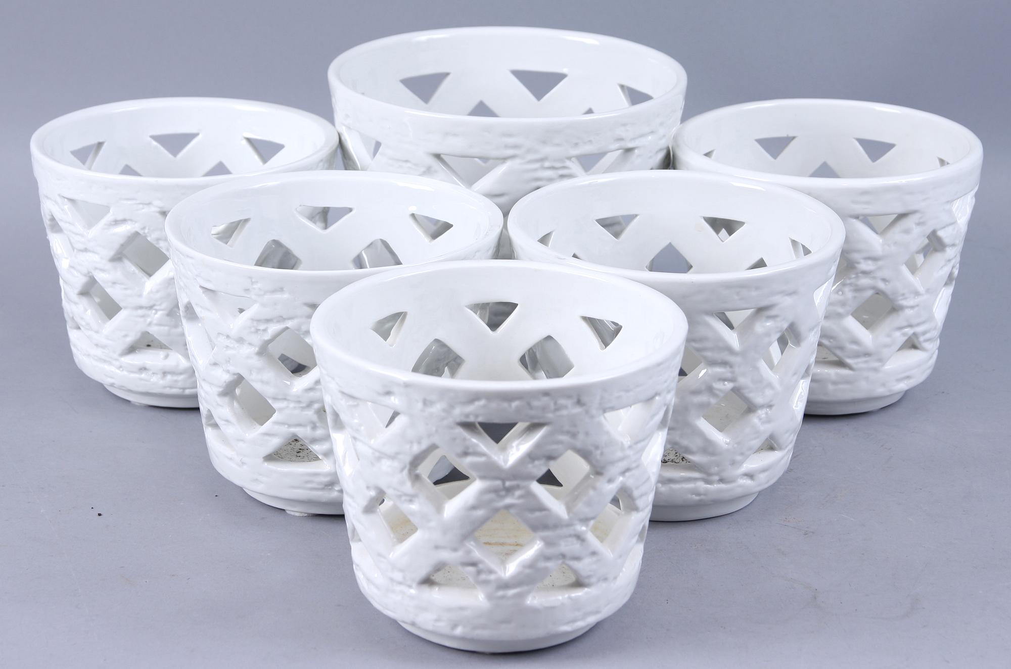 YTTERFODER, 6 st, porslin, Gunnar Nylund, Rörstrand.