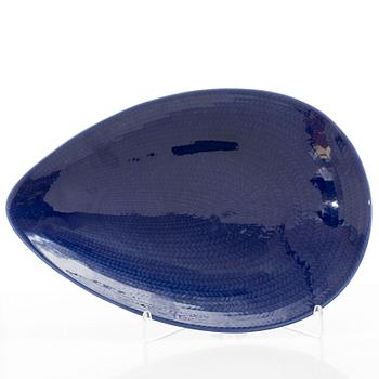 Hertha Bengtson, a set of nine 'Blå eld' service parts, Rörstrand.