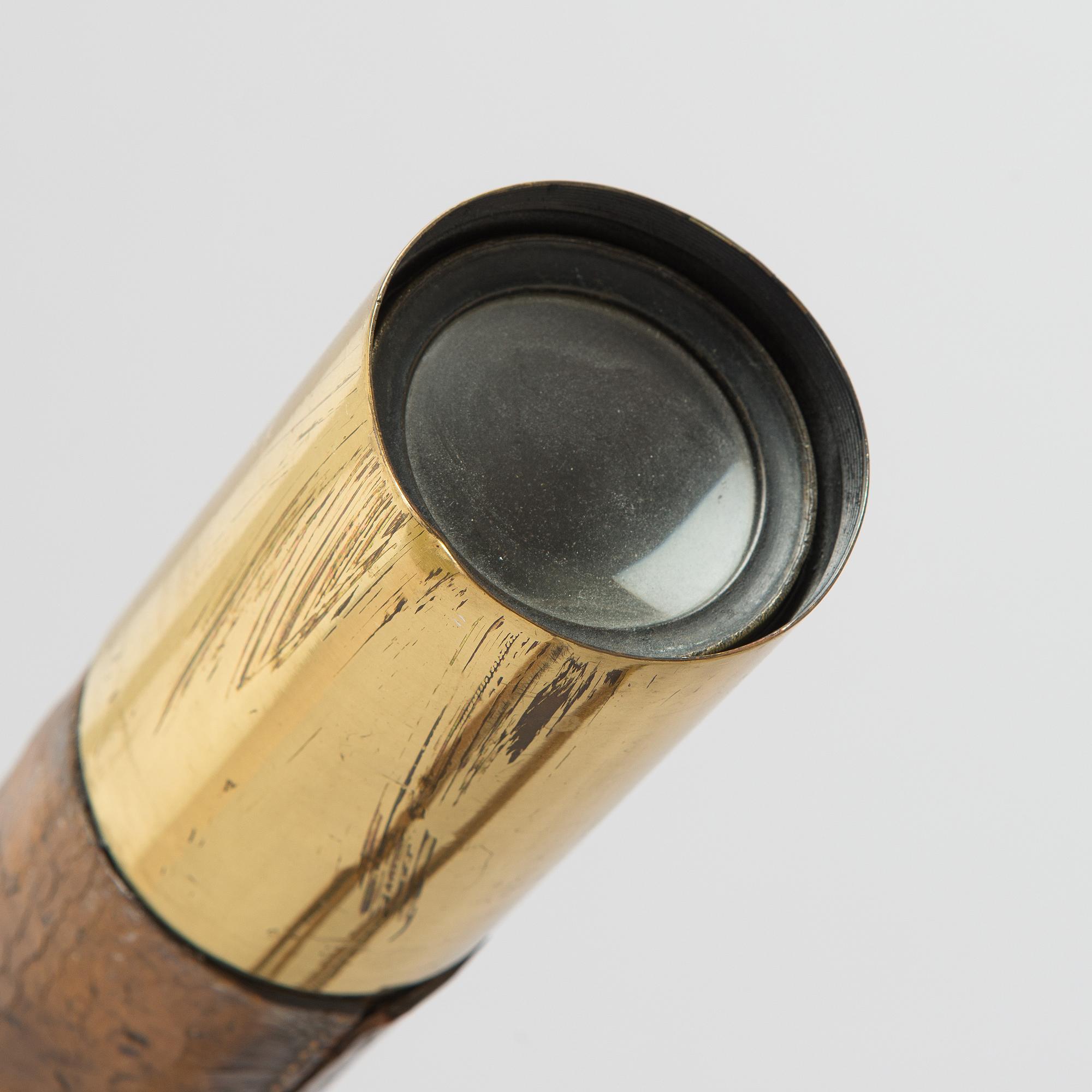Teleskop med stativ, D. McGregor & Co Glasgow & Greenock, England, 1800/1900-tal.