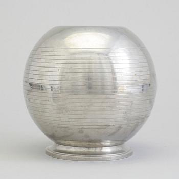 GAB, a Swedish Grace pewter vase from Stockholm, 1936.