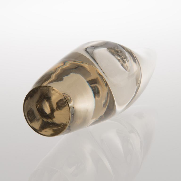 TIMO SARPANEVA, GLASSKULPTUR. Orkidé. Signerad Timo Sarpaneva Iittala -3568.
