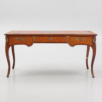 A Louis XV-style bureau plat desk, early 20th century.