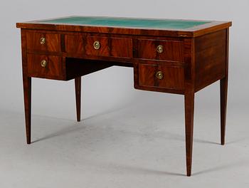SKRIVBORD SAMT STOL, 1800-talets mitt.