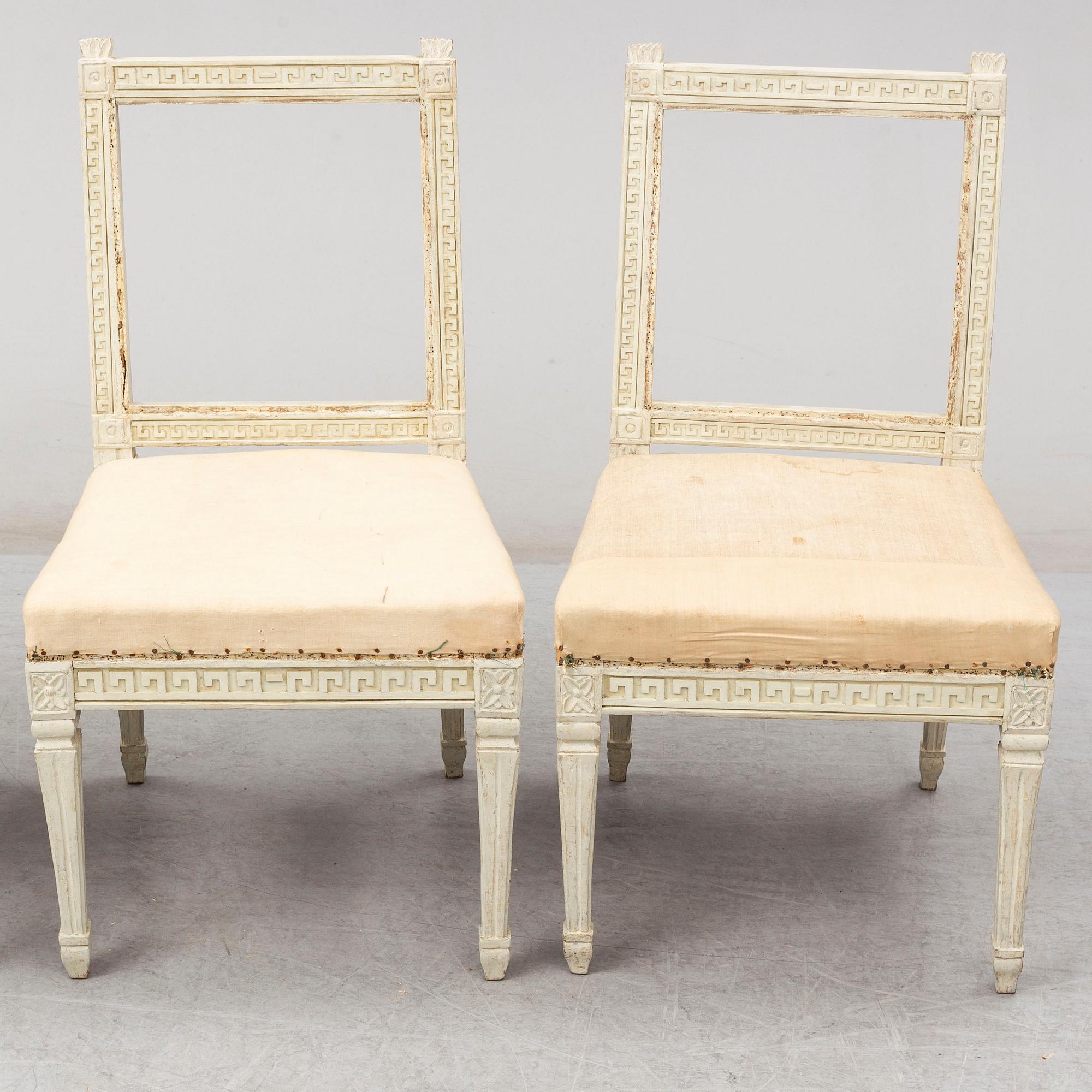 STOLAR, 4 st, gustavianska, omkring 1800.