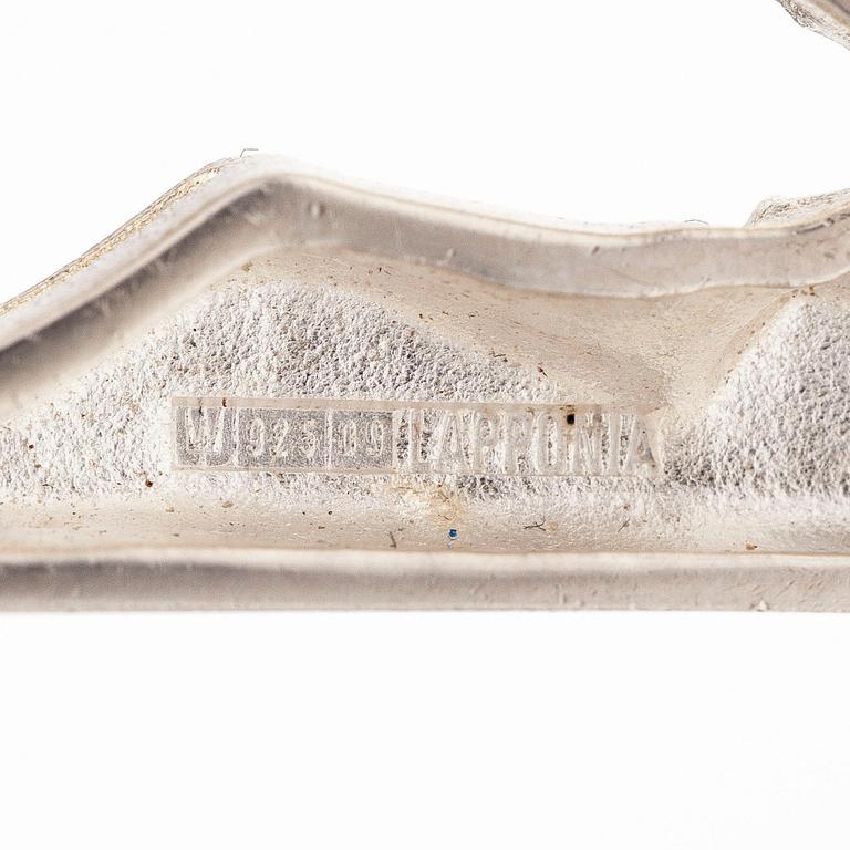 BJÖRN WECKSTRÖM, KAULAKORU "Vuoripuro", sterlinghopeaa, vuorikristalli. Lapponia 2015.