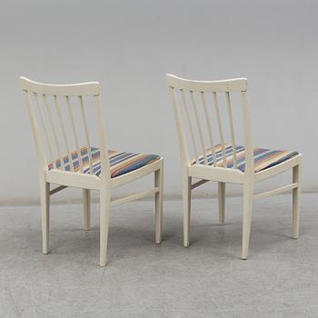 CARL MALMSTEN, table with 6 chairs, late 20th Century.