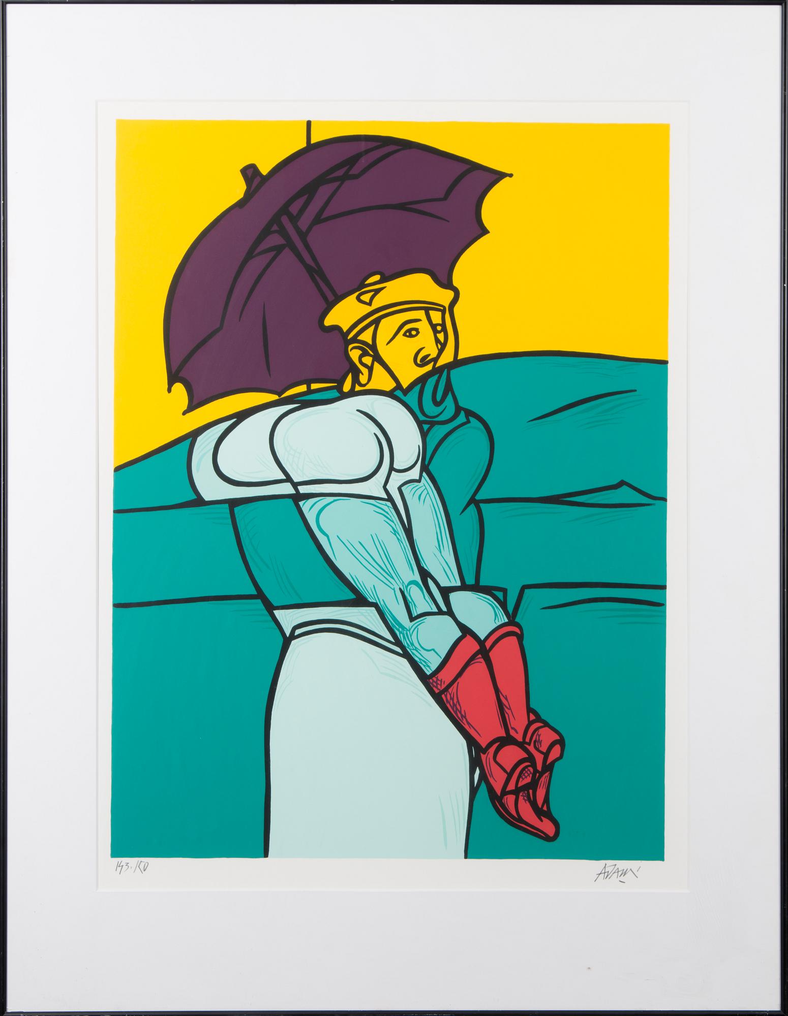 VALERIO ADAMI, serigrafi, signerad och numrerad 143/150.