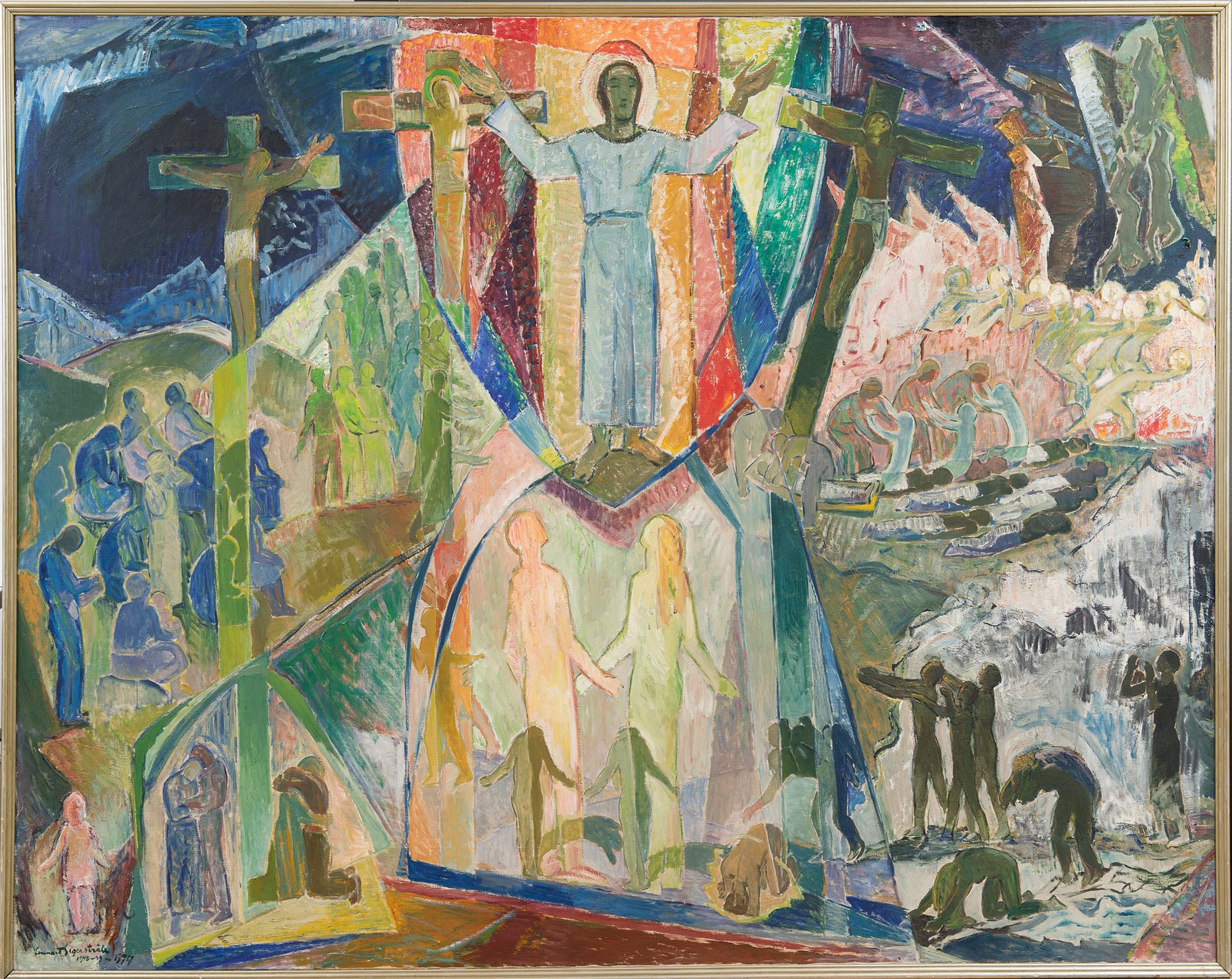 LENNART SEGERSTRÅLE, oil on canvas, signed and dated 1948-49~1974.