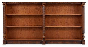 An Axel-Einar Hjorth stained birch bookshelf 'Library' by NK ca 1928.