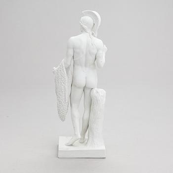 Bertel Thorvaldsen, after. A porcelain sculpture, "Jason with the Golden Fleece", Bing & Gröndahl, Denmark.