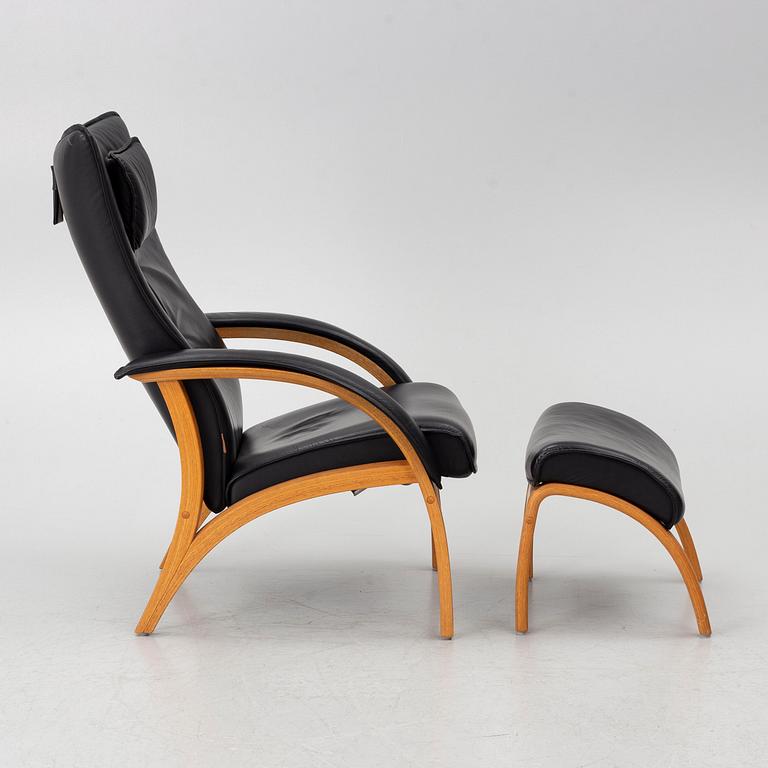 Armchair with footstool, “Delta”, Brunstad AS, Norway.