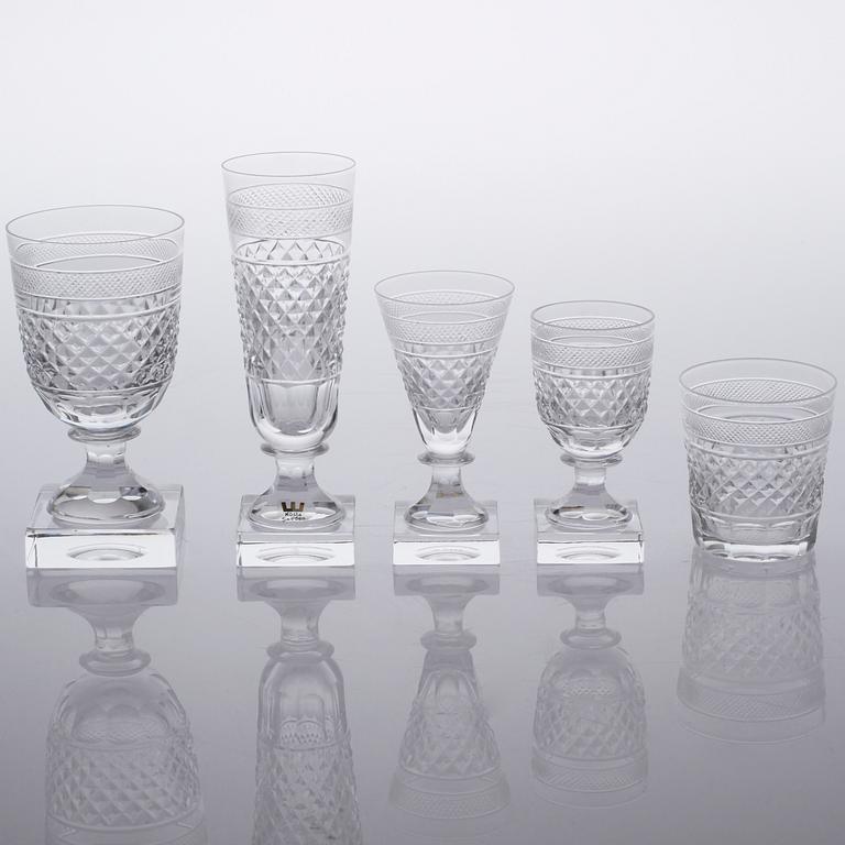 GLASSERVIS, 78 delar, "Kent", Elis Bergh, Kosta Boda, 1900-talets mitt.