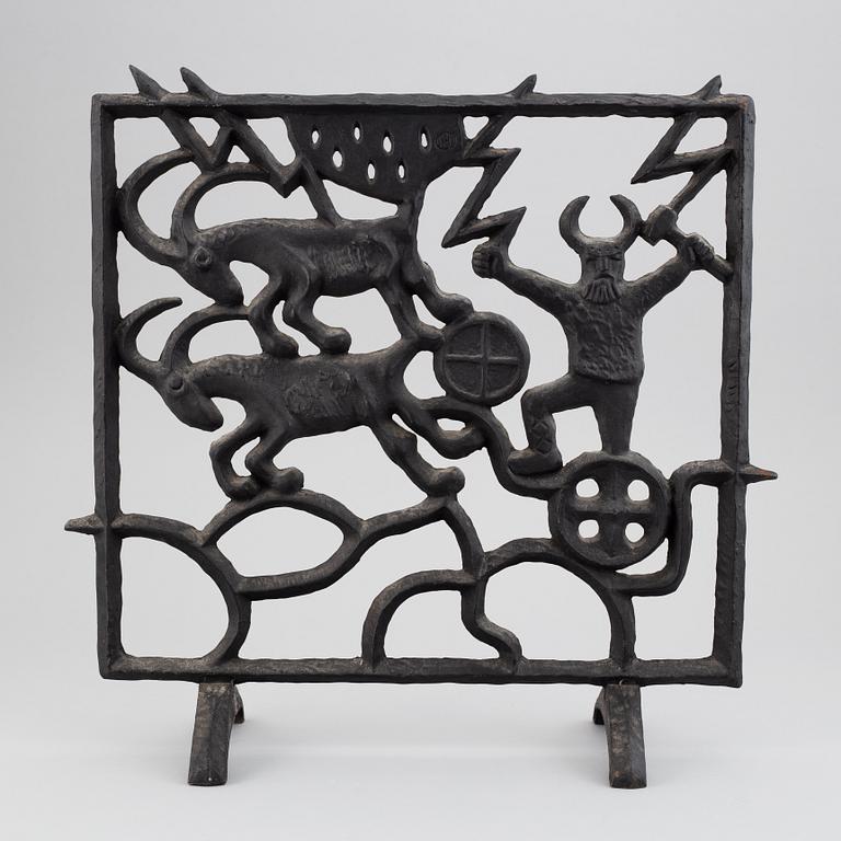 Olle Hermansson, Fire fender, cast iron, Huskvarna.