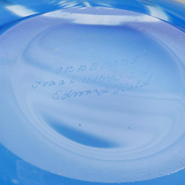 SKÅL, glas, Graal, Edward Hald, Orrefors, Signerad.