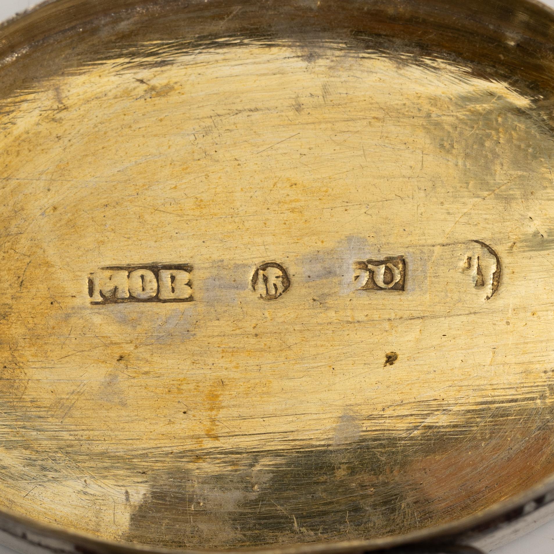 Five Swedish silver boxes, 18th-19th Century.