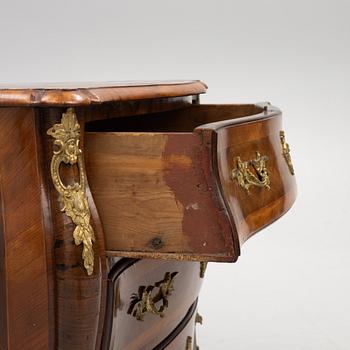 A Rococo chest of drawers, second half of the 18th century.
