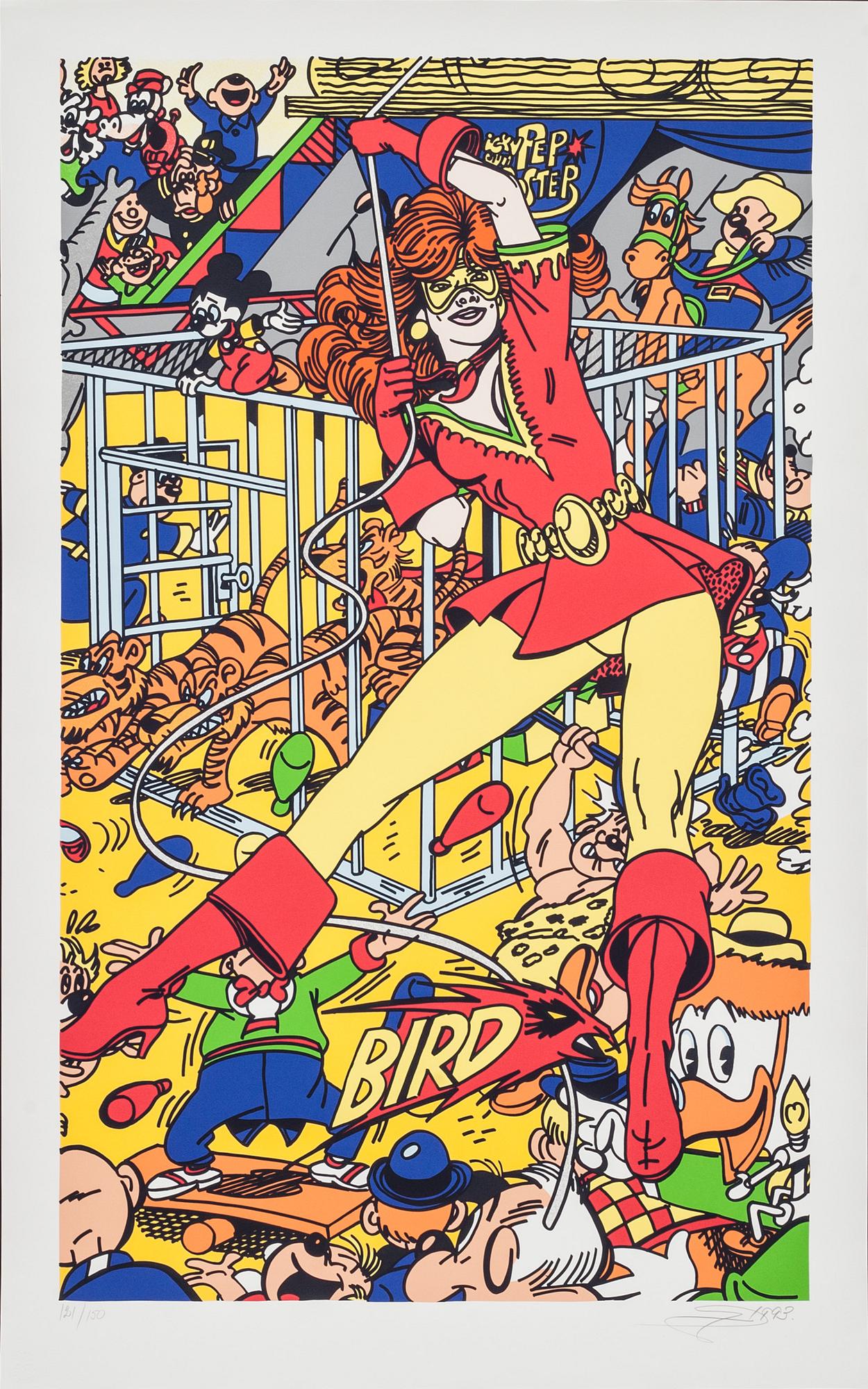 GUDMUNDUR ERRÓ, färgserigrafi, signerad 1993 och numrerad 121/150.