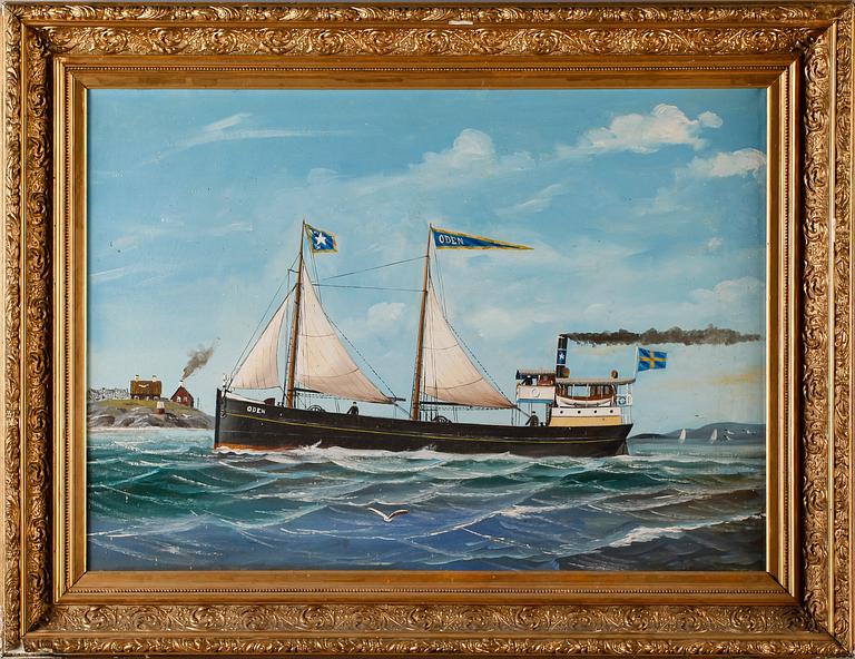 OKÄND KONSTNÄR, olja på duk, osignerad.