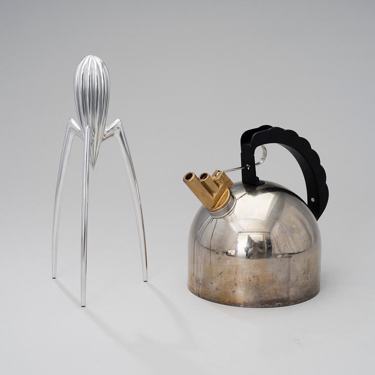 VATTENKOKARE OCH CITRUSPRESS, Alessi, Italien.