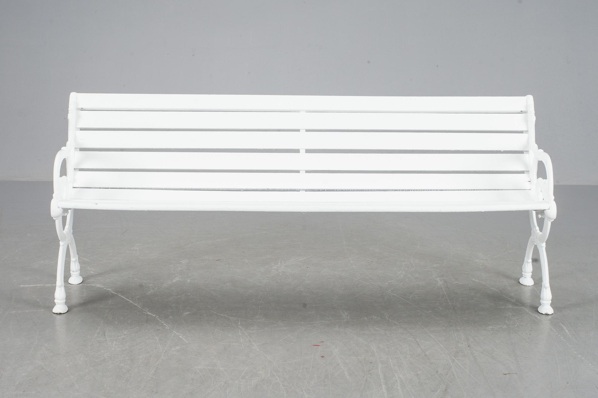 TRÄDGÅRDSSOFFA, gjutjärn, Byarum, 1900-talets mitt/andra hälft.