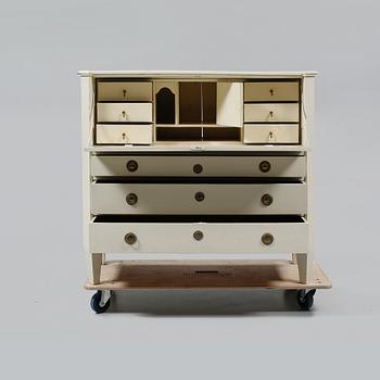 SKRIVBYRÅ, sengustaviansk, omkring år 1800.