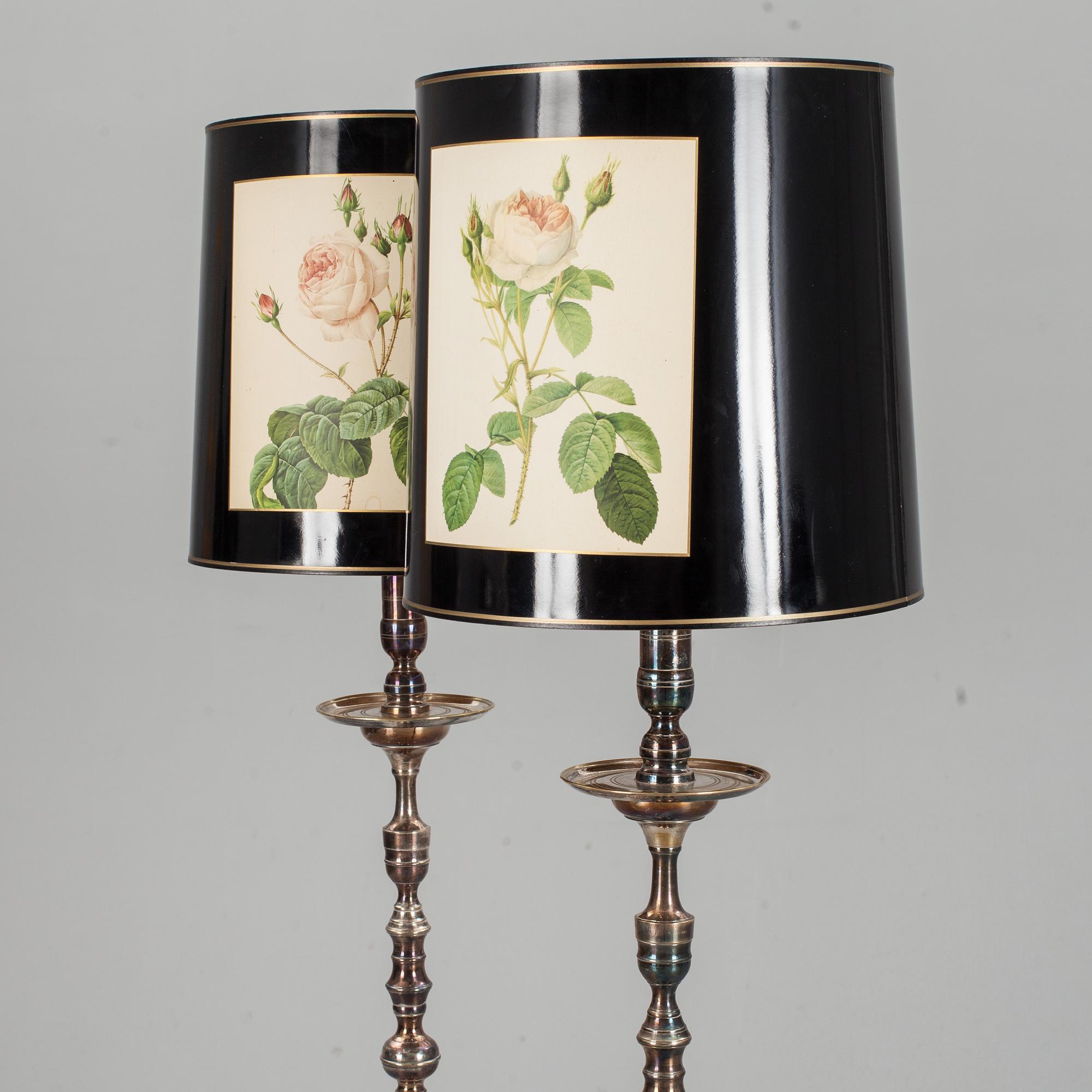 GOLVLAMPOR, ett par, Spanien, 1900-talets slut.