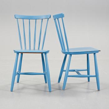 PINNSTOLAR, 4 st. Nässjö Stolsfabrik, 1960-tal.