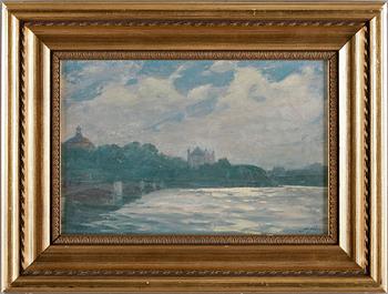 HERMAN HÄGG, olja på pannå, sign.