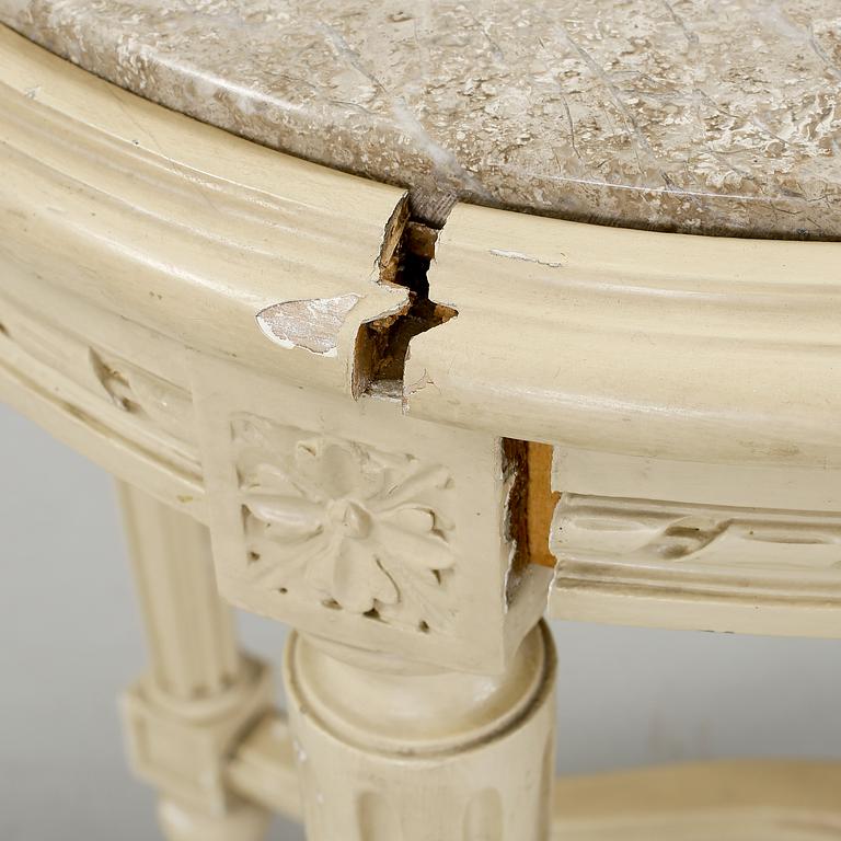 SALONGSGRUPP, 8 delar, gustaviansk stil, 1900-tal.