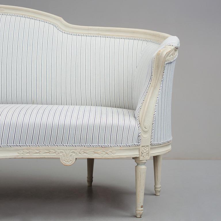 Soffa, 1700-talets slut, Gustaviansk.