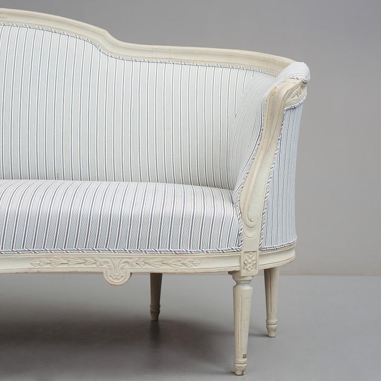 A Gustavian sofa.