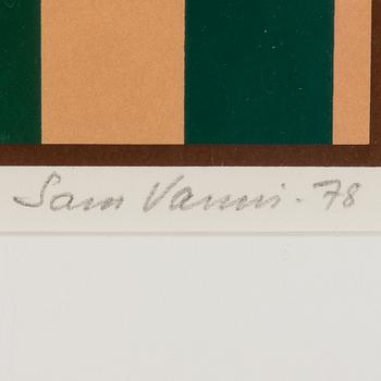 SAM VANNI, serigrafi, signerad och daterad -78, numrerad 87/100.