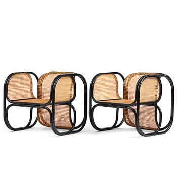 60. Jan Bocan, fåtöljer, ett par, Thonet, utförda för Tjeckoslovakiska ambassaden, Stockholm, 1972.