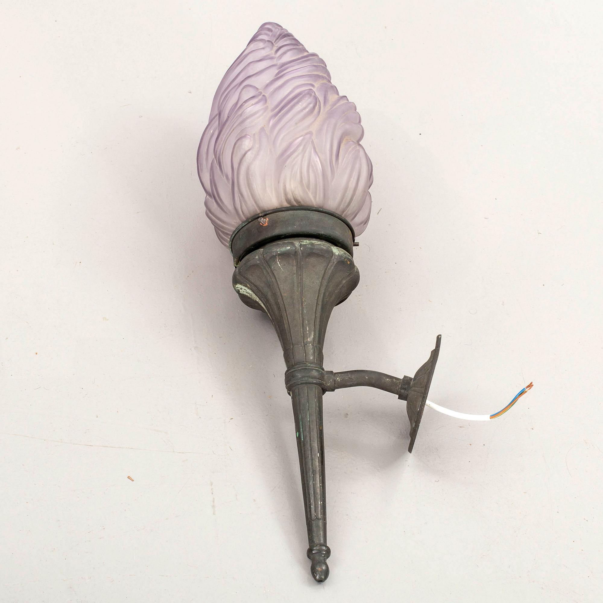 Wall lamp, 20th century.