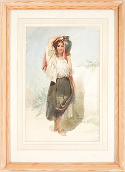 Egron Lundgren · EGRON LUNDGREN, akvarell. Monogramsign.