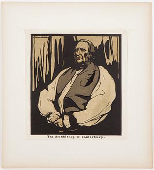 William Nicholson, portfolio with 12 woodcuts. Dated 1899.
