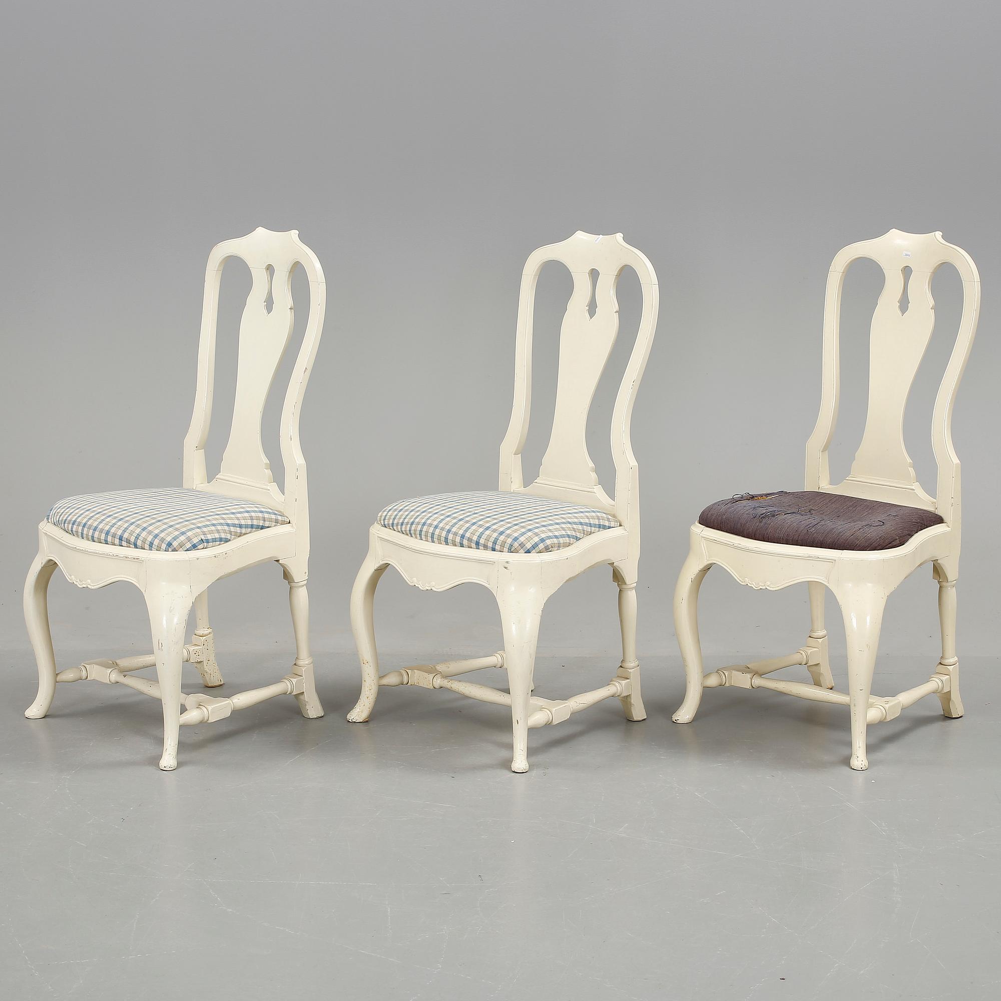 MATSALSSTOLAR, 12 st, rokokostil, 1910-20-tal.