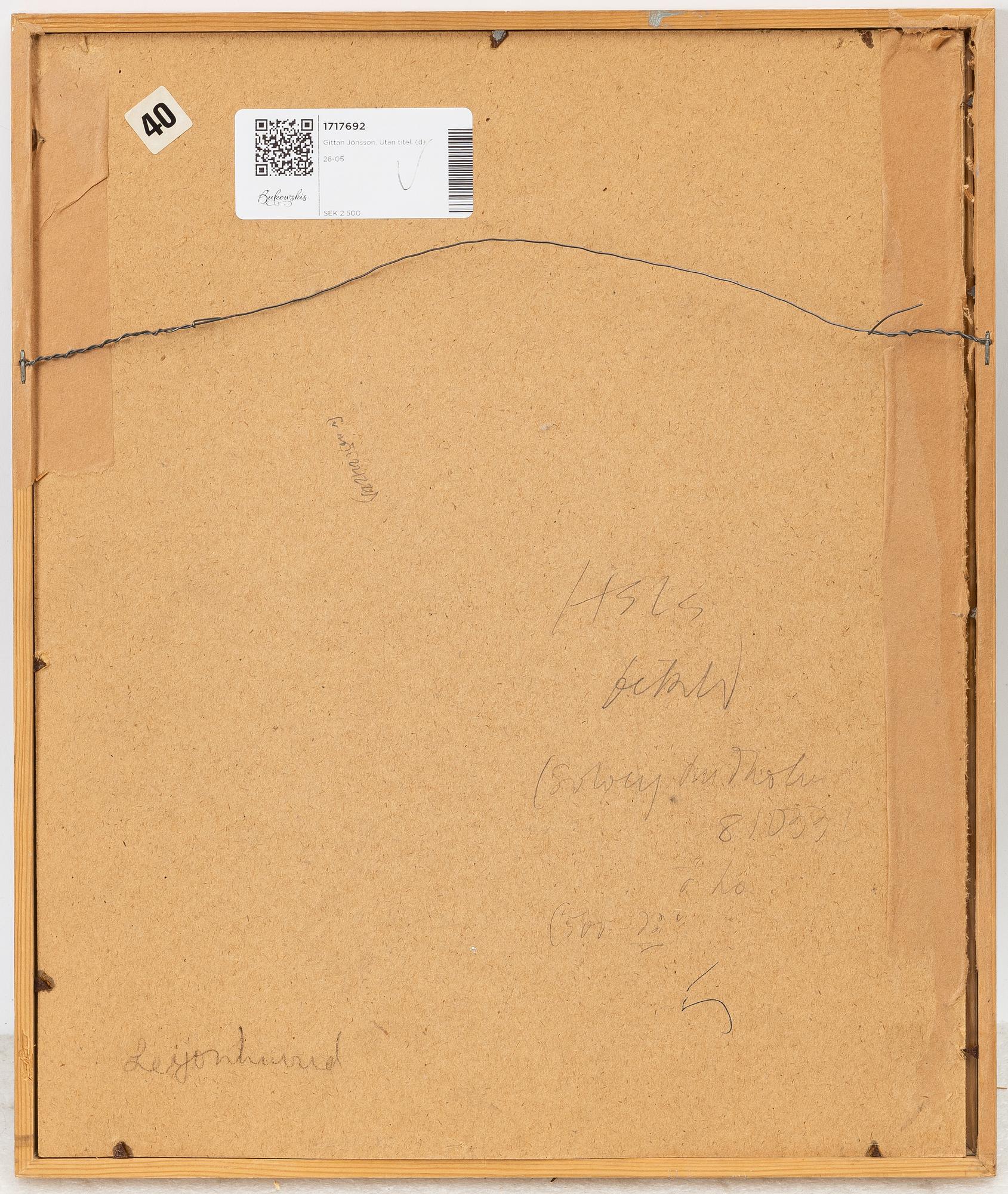 Gittan Jönsson, Untitled.