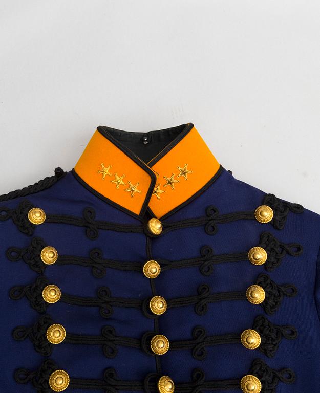 UNIFORM, svensk, attilla m/1873 för officer vi Norrlands artilleriregemente.