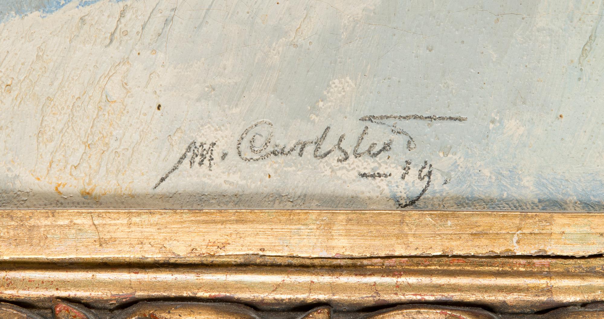 Mikko Carlstedt, olja på duk, signerad  och daterad 1919.