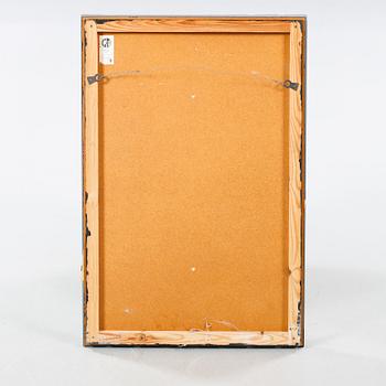 A mirror "GT 7090" and hall dresser "GT 6890", deisgned by Lars Göran Nilsson & Ewa Wrangel, Atelje Glas & Trä, ca 1965.