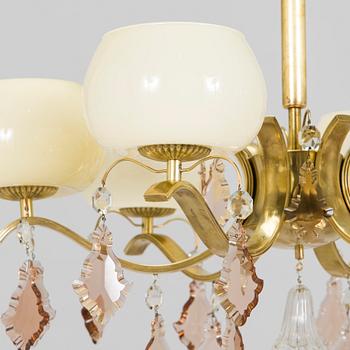 Paavo Tynell, a mid 20th century '1476/6 chandelier for Taito/ Idman.