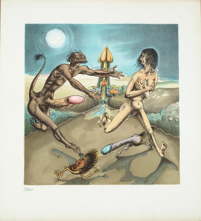 ULF RAHMBERG, färglitografier, 3 st, en sign och numr 6/200.