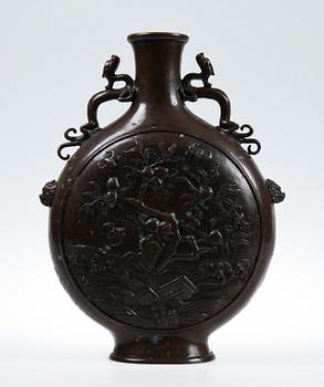 PILGRIMSKRUS, brons, Kina, 1800/1900-tal.