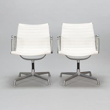 Charles & Ray Eames, kontorsstolar, ett par, 938-138, Herman Miller, 1900-talets andra hälft.