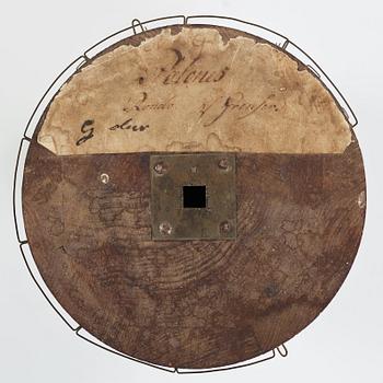 GOLVUR med spelverk, av Peter Strand 1798, med 14 stycken musikrullar. Sengustavianskt.