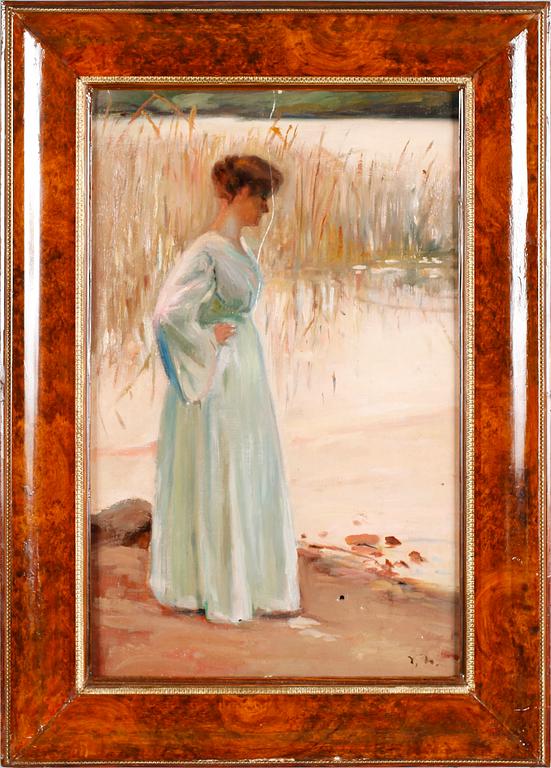 VIKTOR LINDBLAD, olja på duk, monogramsignerad.