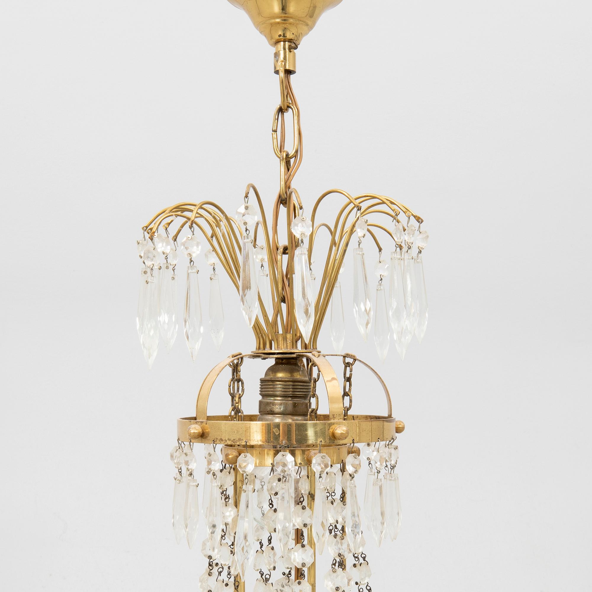 Chandelier Gustavian style mid/late 20th century.