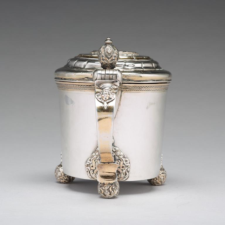 A Swedish 18th century parcel-gilt silver tankard, mark of Olof Lind, Mariestad (1752-1767 (1770)).